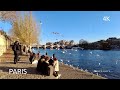 Paris, France 🇫🇷 4K Walking Tour | Seine River