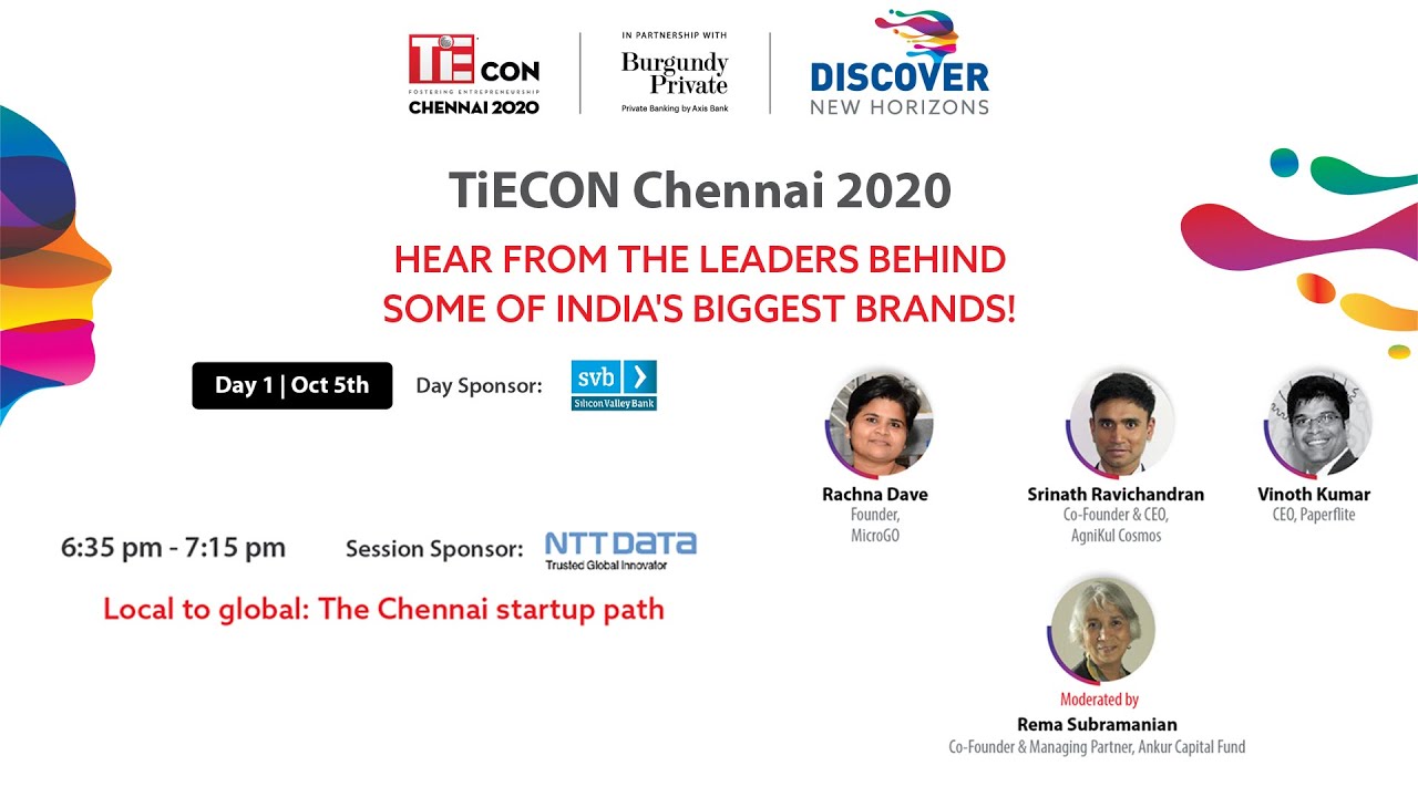 TiECON CHENNAI 2020 | Local to Global: The Chennai Startup path | 