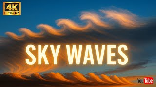 Sky Waves 🌊☁️ Rare Kelvin-Helmholtz Clouds