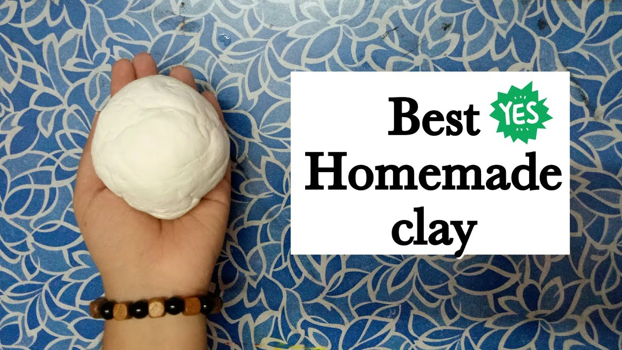 Homemade clay/How to make cold procleain clay at home/DIY homemade clay