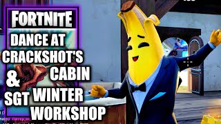 Dance for Three Seconds at Crackshot’s Cabin and Sgt. Winter’s Workshop - Day 5 Winterfest Fortnite