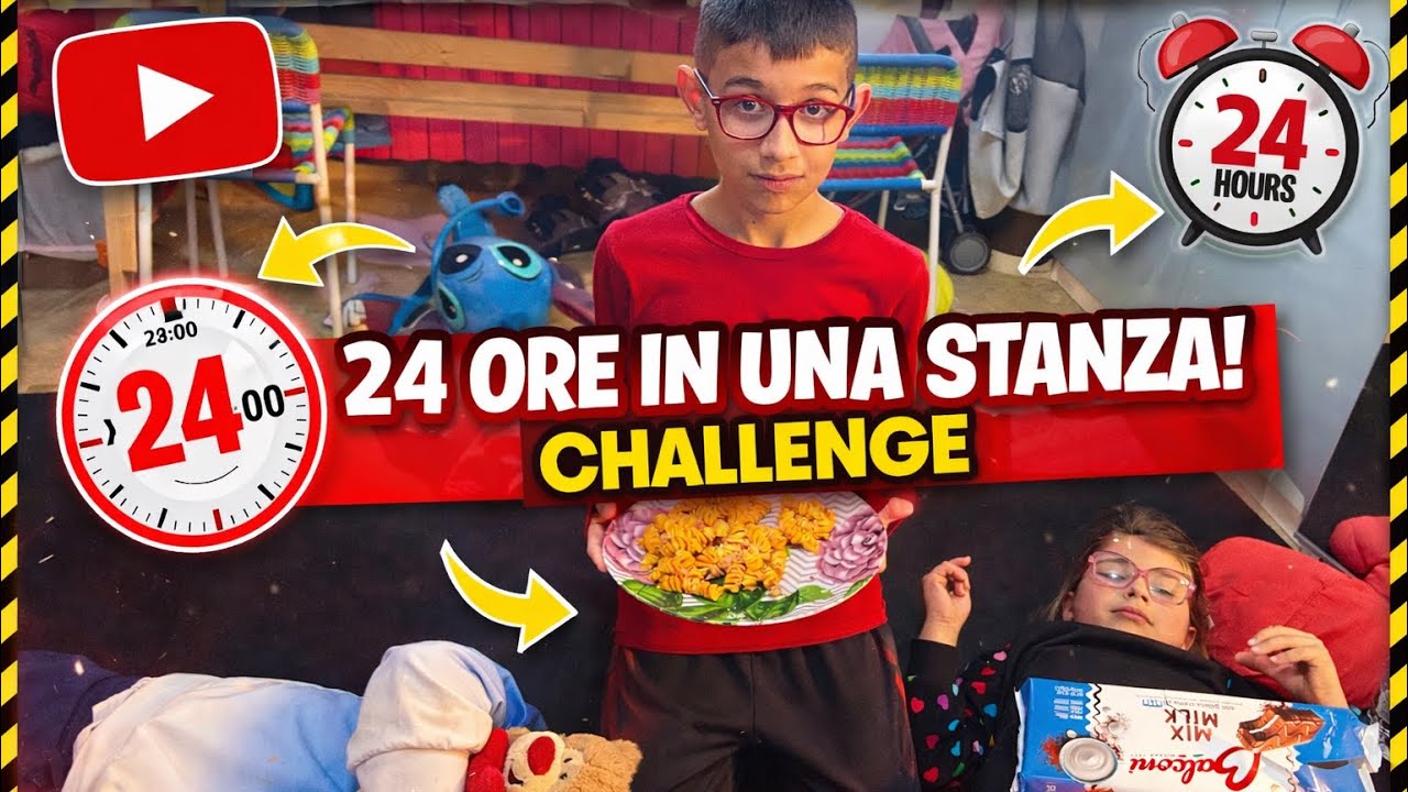 CHALLANGE ‘24 ORE IN UNA STANZA’ 🙀