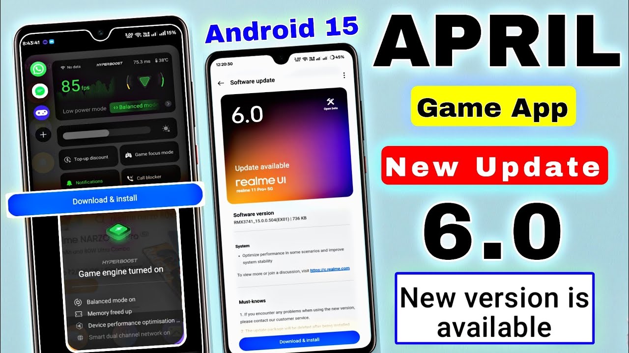 Realme April 2025 Game App New Update | Realme Ui 6.0 April Game App New Update | Realme Android 15
