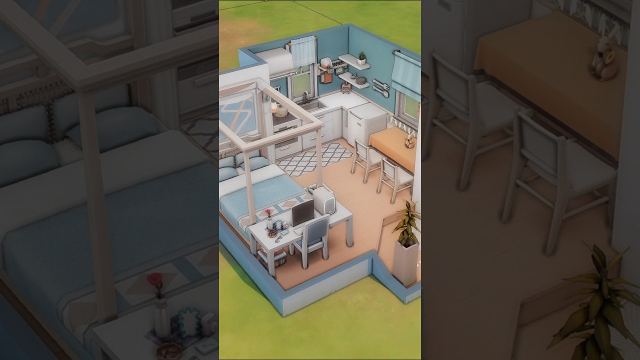 ASMR - let's build Micro Apartment ( No cc ) 