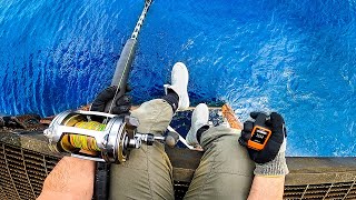 Survival Fishing 150ft Above Worlds Most Dangerous Hotel!! (deep water giants)