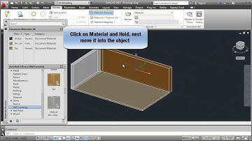 AutoCAD Tips - Fast Inserting Material To Object