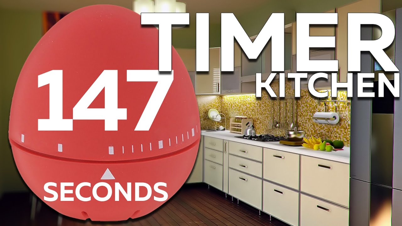 147 seconds Cooking timer | 2min 27sec Egg TIMER