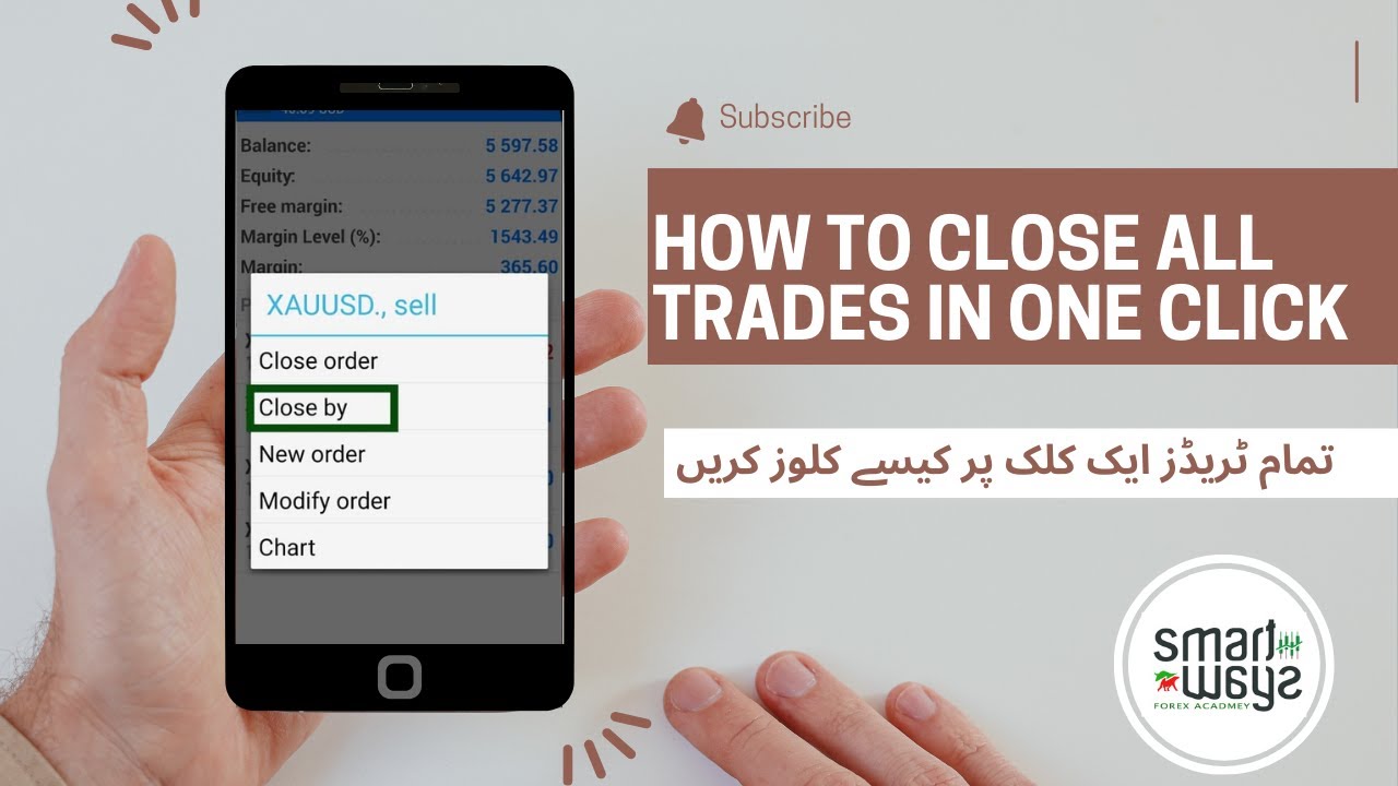 How To Close All Trades In One Click At Mt4 Mobile