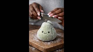 Satisfying Frozen Plush Fruit Slicing ASMR | Pear, Mango & Peach #asmr #relaxing #asmrtriggers