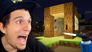 Ich sprenge ein MINECRAFT HAUS mit BÖLLERN | Feuerwerk Simulator