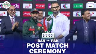 Post Match Ceremony Bangladesh Vs Stan Match 03 Odi Series 2026 M9F1K