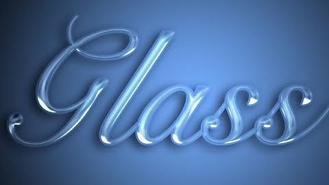 Photoshop Tutorial : How to Make Glass Text Effect Easy to Symple way.
