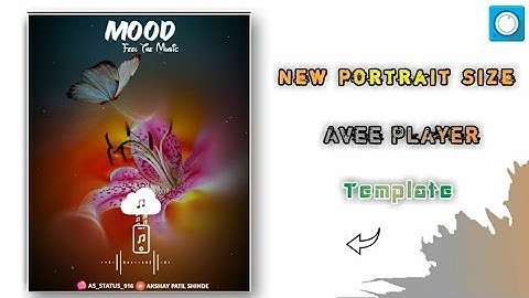 🔥New Avee Player #FullScreen Size Template Tutorial l Avee Player Template Download Link New