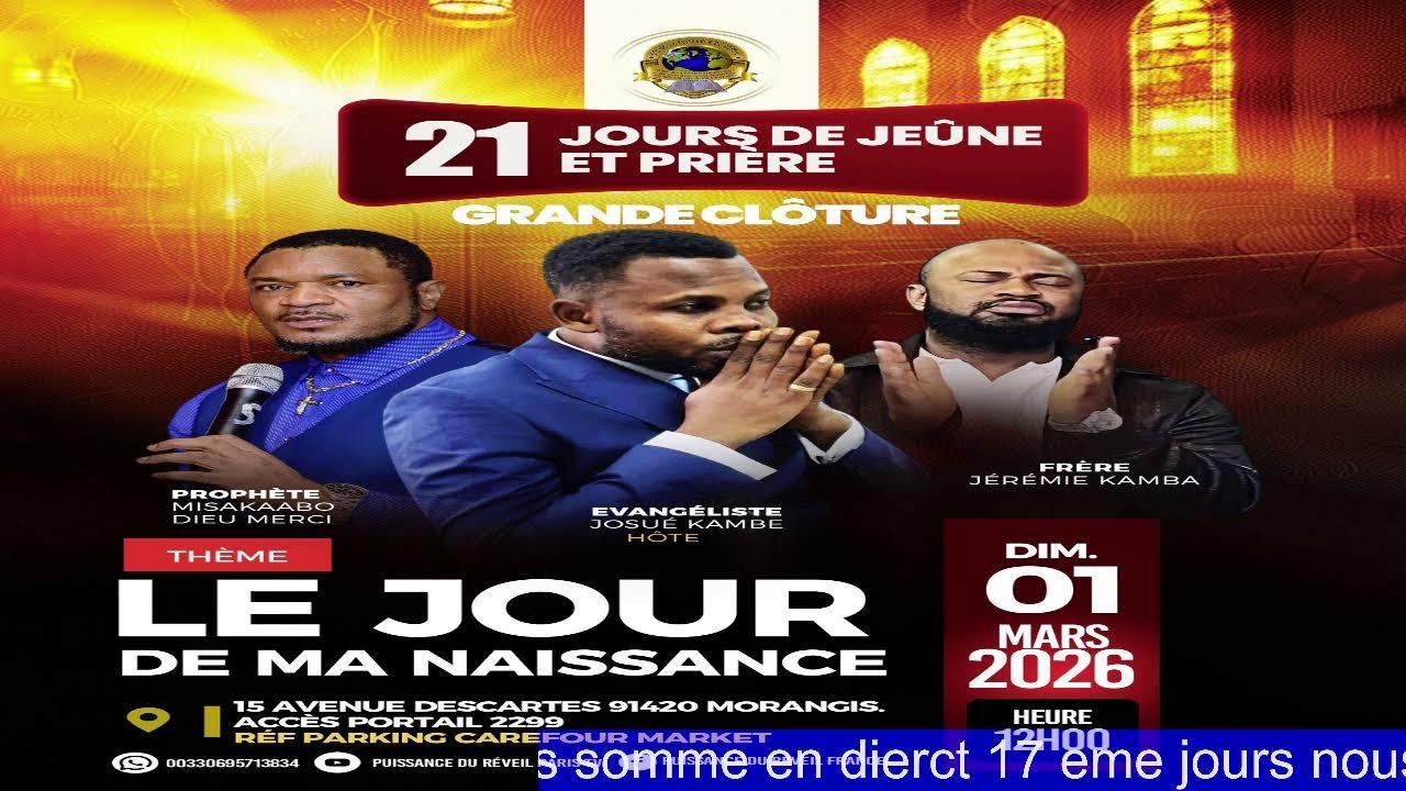 SPÉCIAL 21 JOURS DE JEUNE ET PRIÈRE   THÈME/ LE JOURS DE MA NAISSANCE