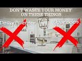 Dos and Donts at the Design Center | Design Center Upgrades | Building Semi Custom New Construction