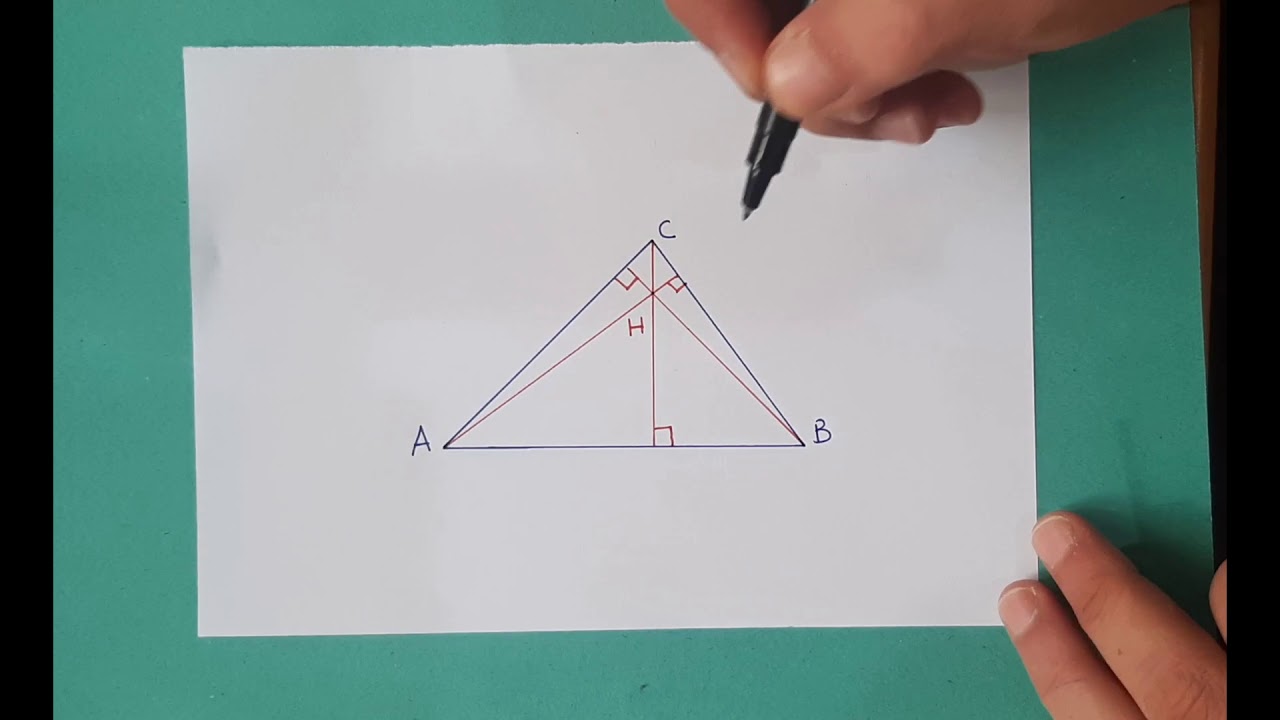 Construire l'orthocentre d'un triangle YouTube