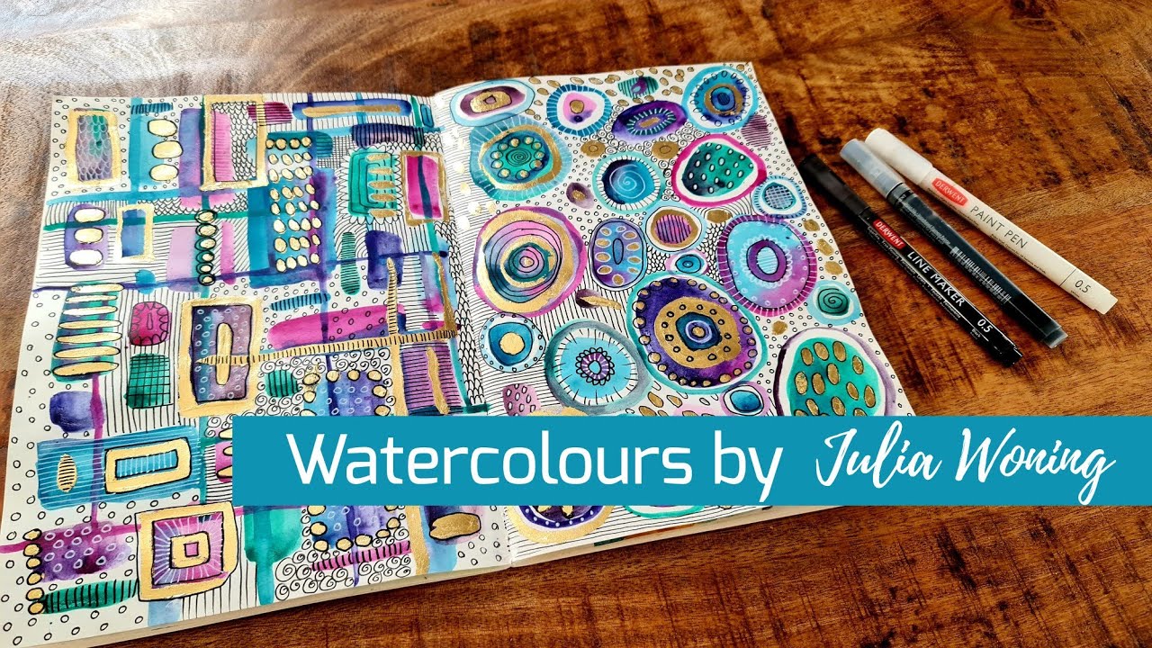 Doodlle with Inktense by Julia Woning YouTube