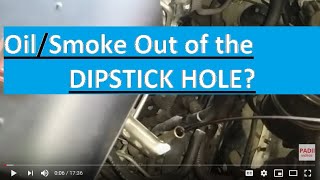 Blowby Oil Smoke out the Dipstick Hole is NOT NORMAL, PCV Valve, Runaway Diesel