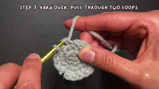 How to Crochet - Invisible Decrease with Single Crochet Stitches / Amigurumi Basics