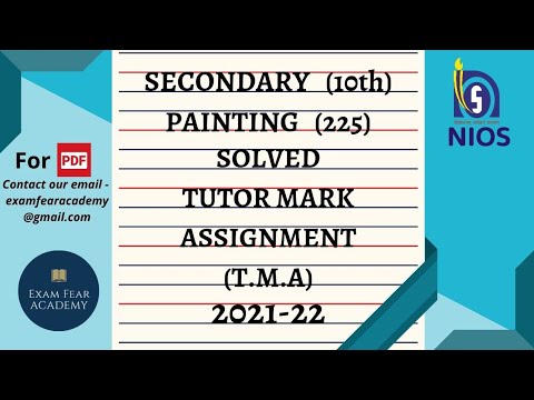 painting 225 tutor marked assignment