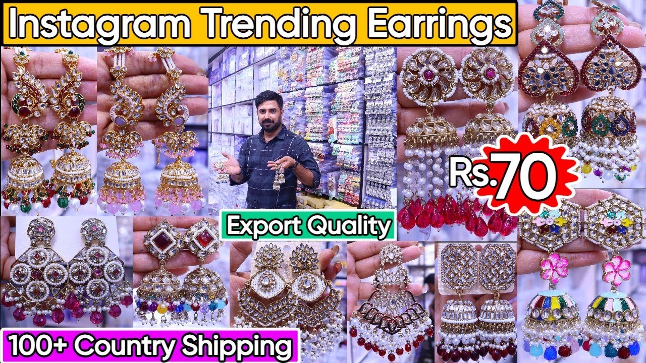 Latest Designer Earrings Collection 2024 | Trendy Indian & Western Branded Earrings & Jhumka Designs