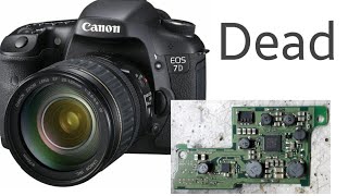 Canon 7D Dead Problem || Power Bord Change || Problem Solved