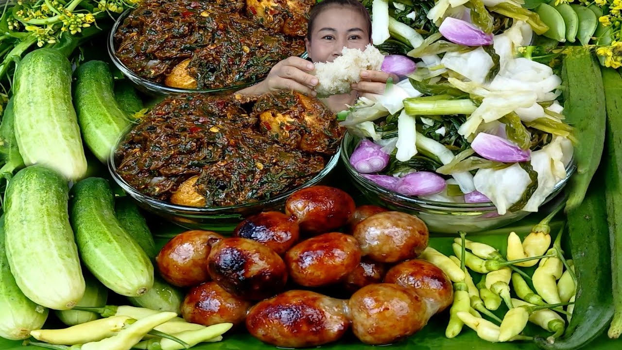 แซ่บแบบบ้านๆตำแจ่วหมากกอกส้มผักไส้กรอกย่างหอมๆแซ่บคักจ้า|2 มีนาคม 2026