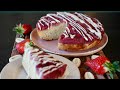 Le fameux gâteau renversé... aux fraises et chocolat blanc !