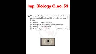 Important Biology Question for NEET Q.53 #shorts #neet #neetexam #neet2022 #neetbiology #biology