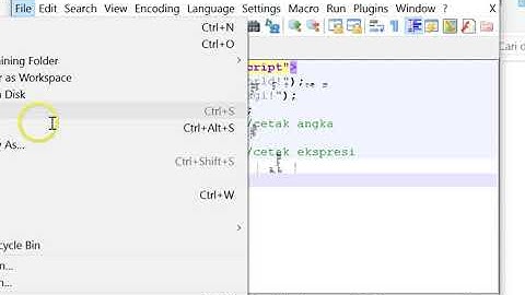 Coding Javascript pertama kali