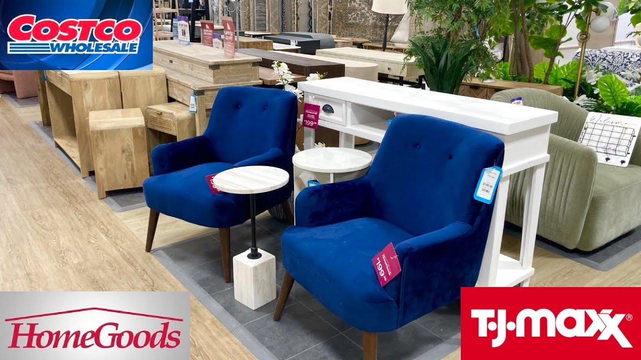 COSTCO BURLINGTON TJ MAXX FURNITURE CHAIRS TABLES DECOR SHOP WITH ME