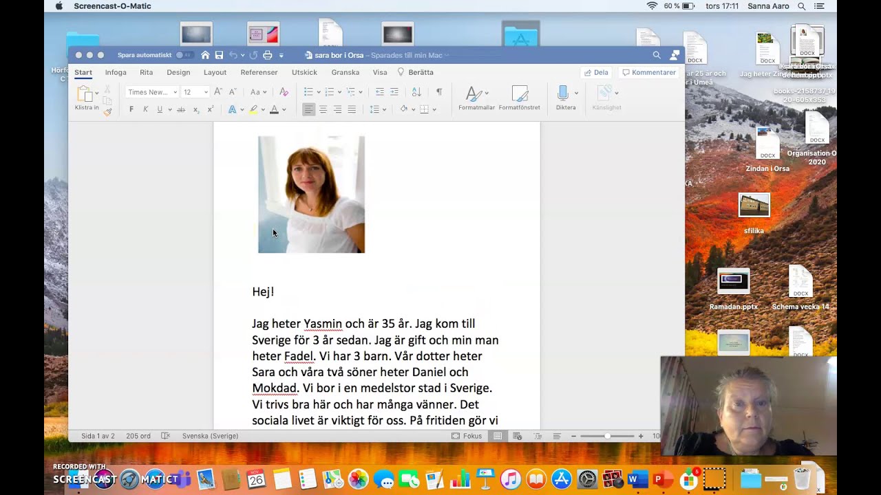 Sfi, kurs B, kurs C, kurs D, exempeltext presentation