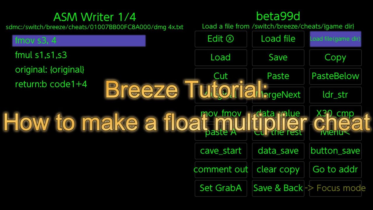 Breeze Tutorial: How to make a float multiplier cheat - YouTube