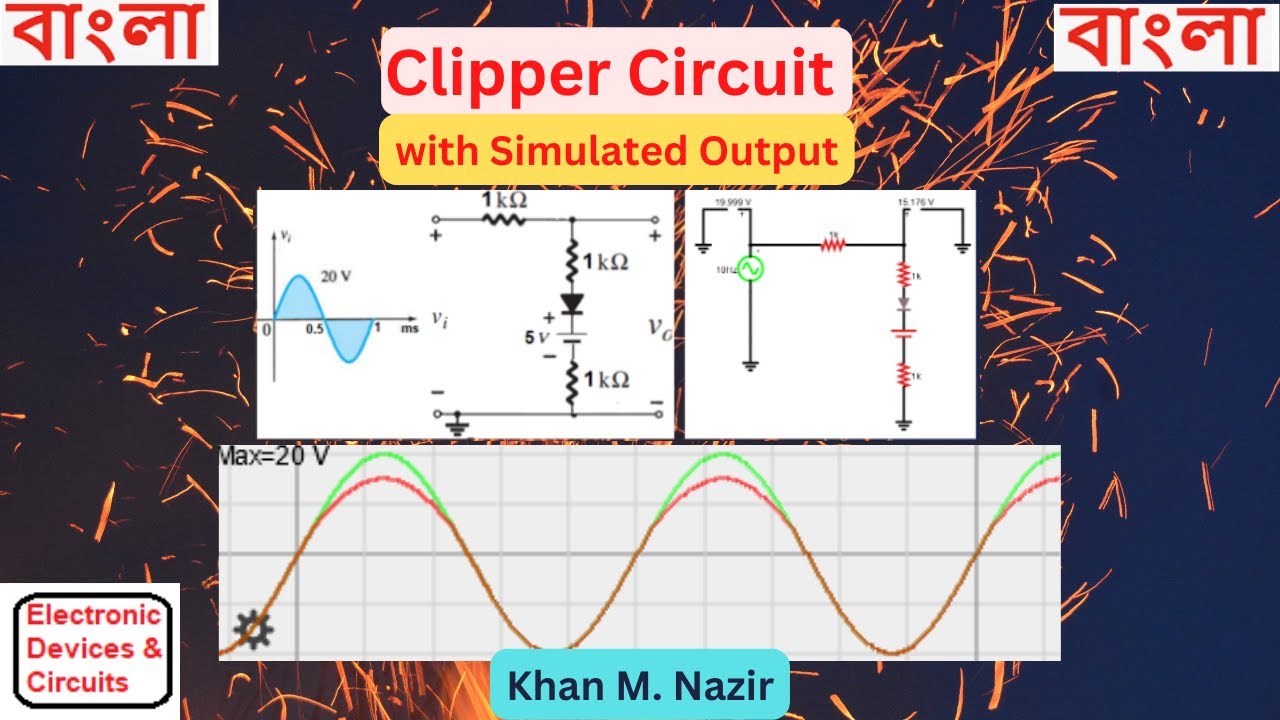 (Bangla)EDC ||  Parallel Clipper Question (with Simulator )(Requested by Student)