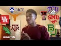 College Decision Reaction 2021 TEXAS Schools Edition