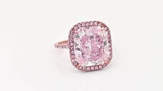 7.09ct GIA Certified Fancy Pink Diamond 18k Rose Gold Ring screenshot 2