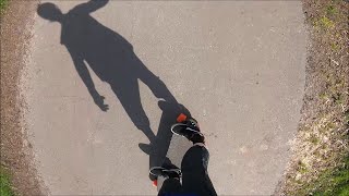 Flachlandrollsport: Pumping with my Longboard (RoeRacing Mermaid + Don't Trip Poppy & Bhanger) by Souki 217 views 11 months ago 3 minutes, 18 seconds