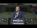 Pete Hegseth begins 'Arsenal of Freedom' tour; discusses investment in future of warfare