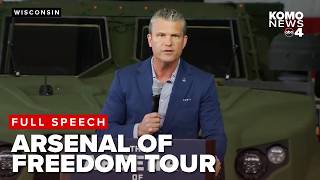 Pete Hegseth begins Arsenal of Freedom tour; discusses investment in future of warfare