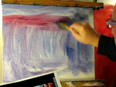 acrylic painting live demo 1 - by Adam Maslowski