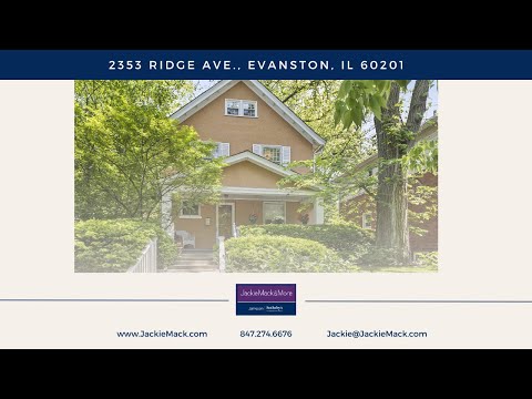 2353 Ridge Ave., Evanston, IL home video tour