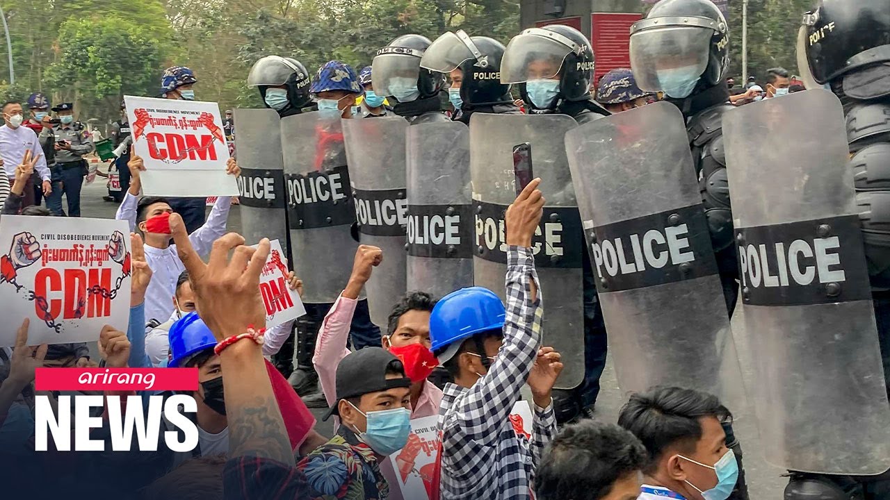 Myanmar protester shot by police dies in hospital