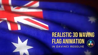 Realistic 3D Waving Flag Animation in DaVinci Resolve screenshot 5