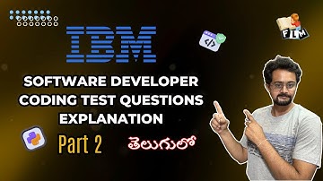IBM Software Developer Coding Questions Part 2 | Step-by-Step Explained in Telugu | Python | FLM