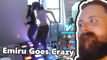 Forsen Reacts To Emiru Goes Crazy On The DDR Machine