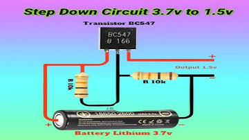3.7V to 1.5V Step Down Circuit Using BC547 | Easy DIY Voltage Converter"