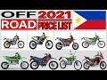 OFF ROAD MOTORCYCLE PRICE LIST IN PHILIPPINES 2021