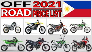 OFF ROAD MOTORCYCLE PRICE LIST IN PHILIPPINES 2021