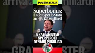 CONTE: SUPERBONUS SPESA DI 126 MILIARDI@PoliticaItalianaShow #politicaitalianashow