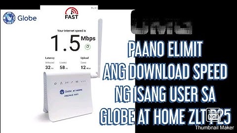 GLOBE AT HOME ZLT P25 RATE LIMIT DOWNLOAD IN UPLOAD